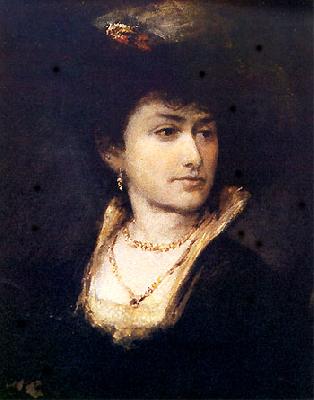 Maurycy Gottlieb Portrait of Artist's Sister - Anna France oil painting art
